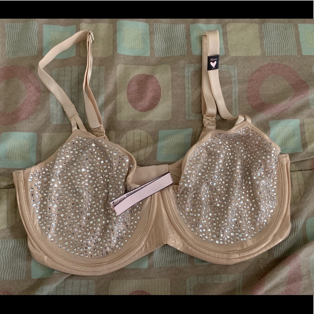 Victoria’s secret push up bra with rhinestones